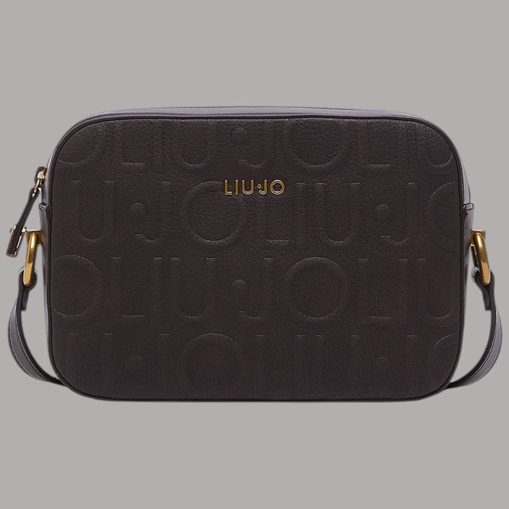 Borsa a tracolla Liu Jo AF6211E1139 con logo embossed effetto nabuk - 8