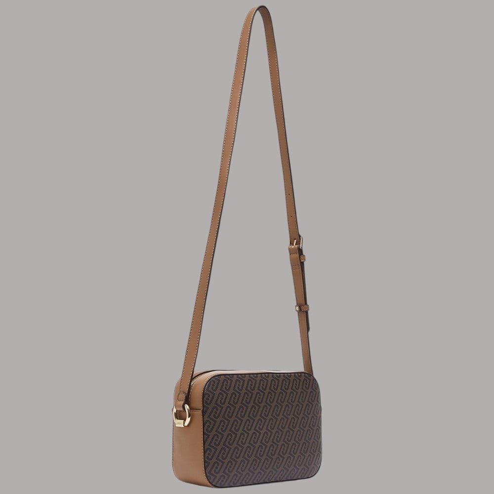 Borsa a tracolla Liu Jo AF6211E1137 con stampa monogram effetto saffiano - 11