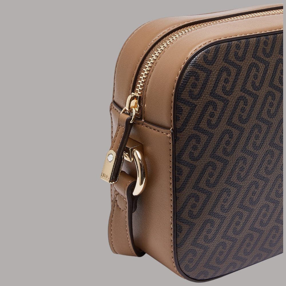 Borsa a tracolla Liu Jo AF6211E1137 con stampa monogram effetto saffiano - 12