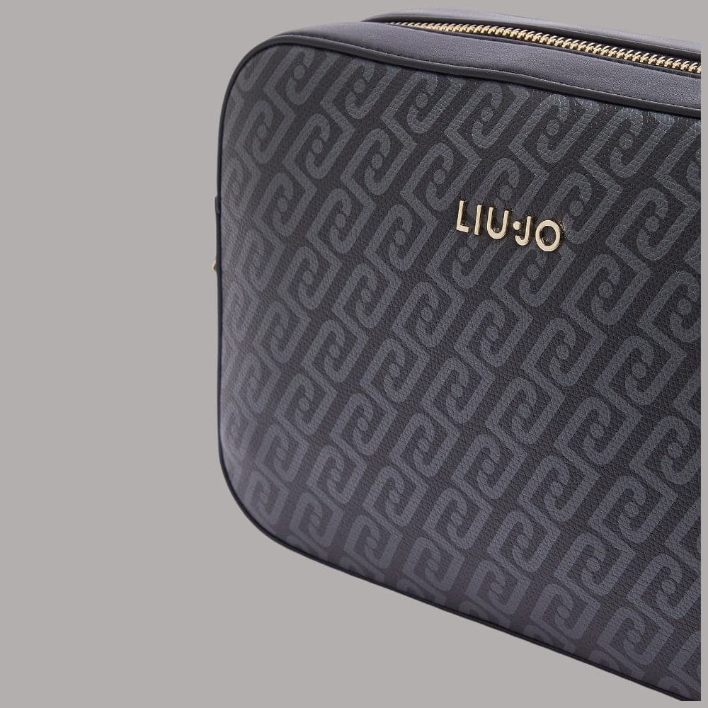 Borsa a tracolla Liu Jo AF6211E1137 con stampa monogram effetto saffiano - 5