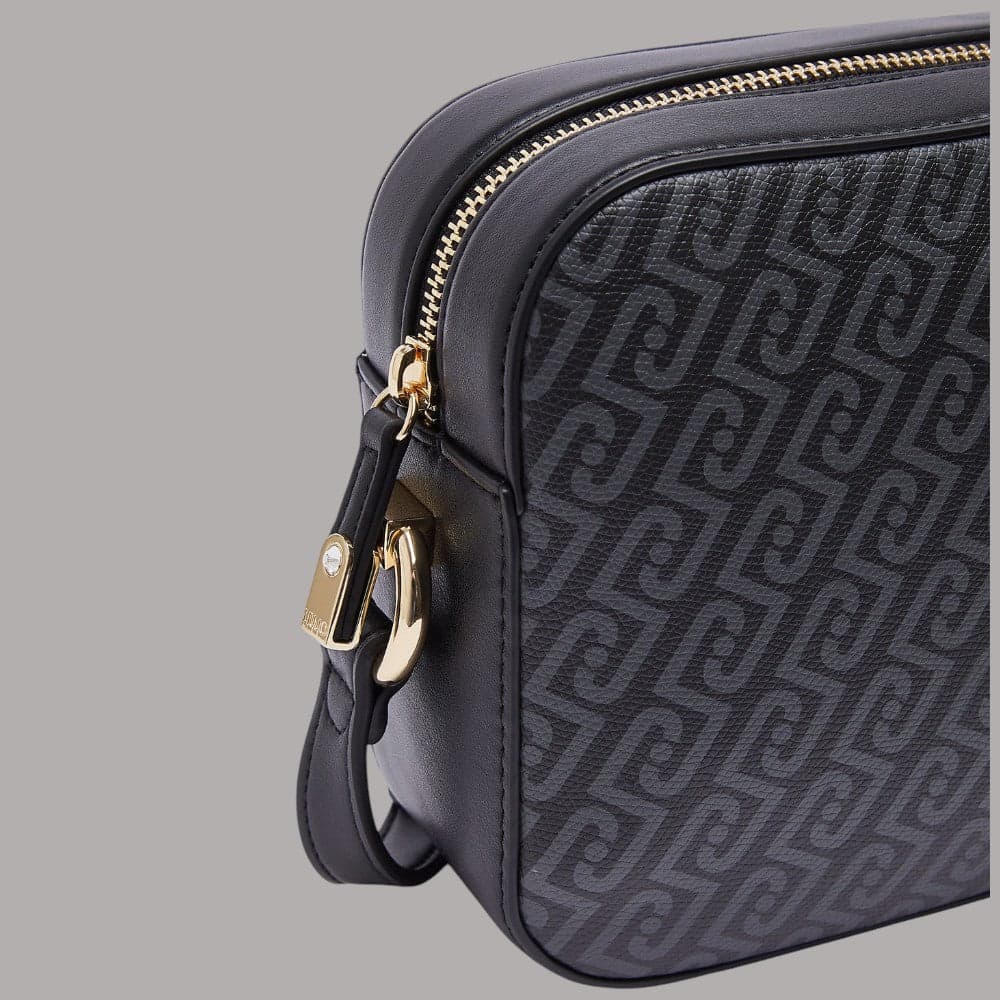 Borsa a tracolla Liu Jo AF6211E1137 con stampa monogram effetto saffiano - 6