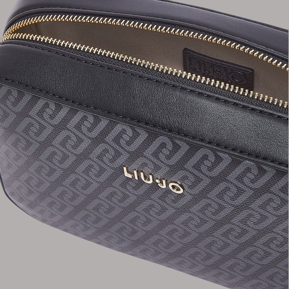 Borsa a tracolla Liu Jo AF6211E1137 con stampa monogram effetto saffiano - 7