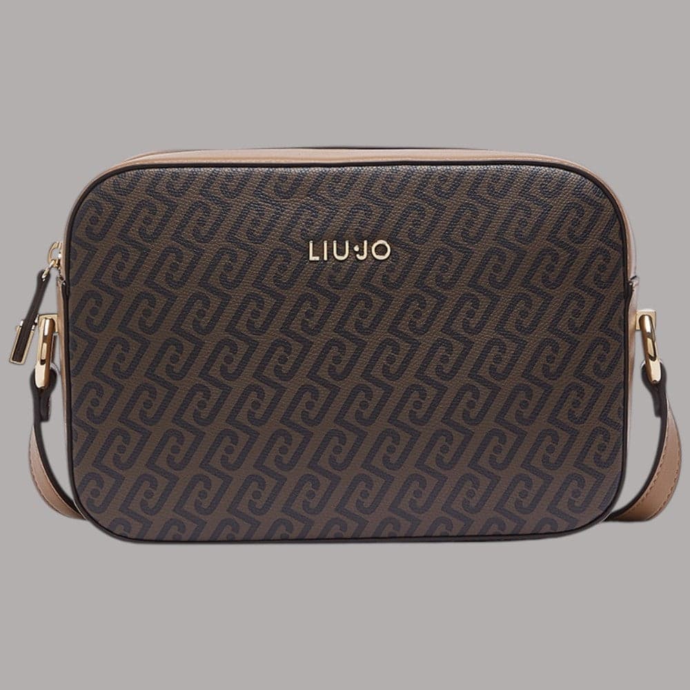 Borsa a tracolla Liu Jo AF6211E1137 con stampa monogram effetto saffiano - 8