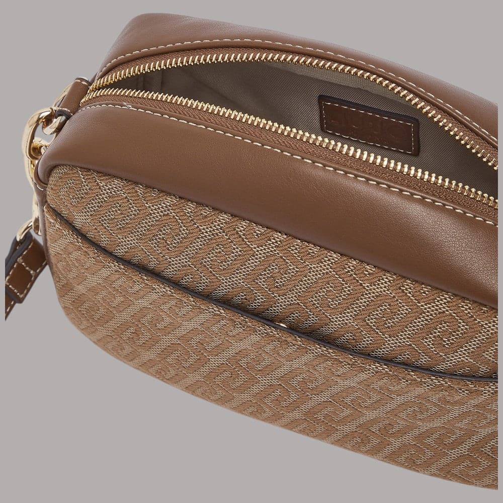 Borsa a tracolla Liu Jo Faiza in tessuto jacquard monogram - 12