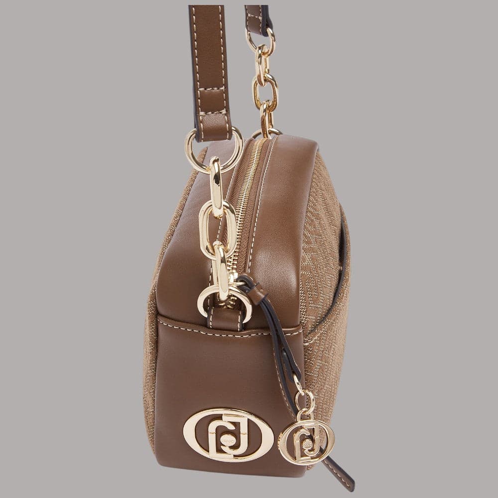 Borsa a tracolla Liu Jo Faiza in tessuto jacquard monogram - 10