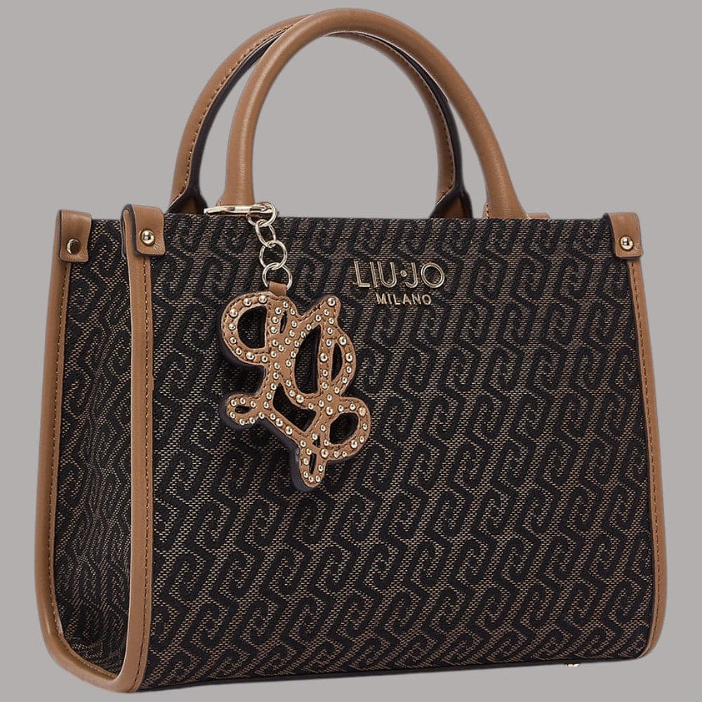 Borsa a mano Liu Jo AF6192T378A piccola in tessuto jacquard logato - 3