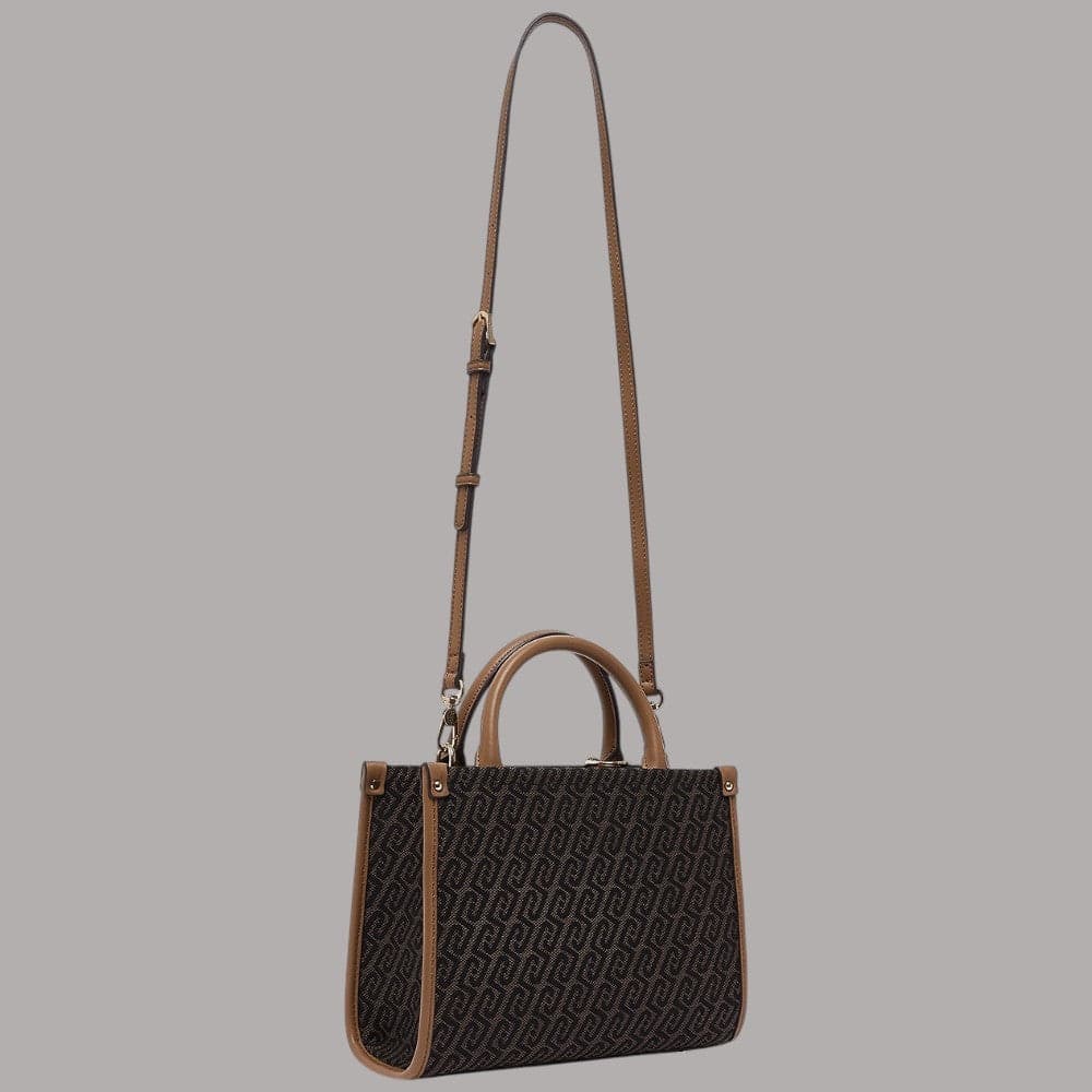 Borsa a mano Liu Jo AF6192T378A piccola in tessuto jacquard logato - 4