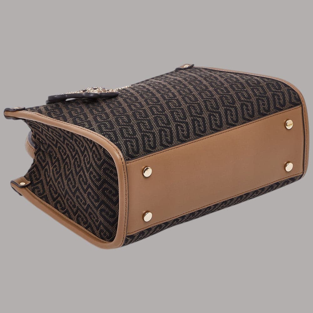 Borsa a mano Liu Jo AF6192T378A piccola in tessuto jacquard logato - 5
