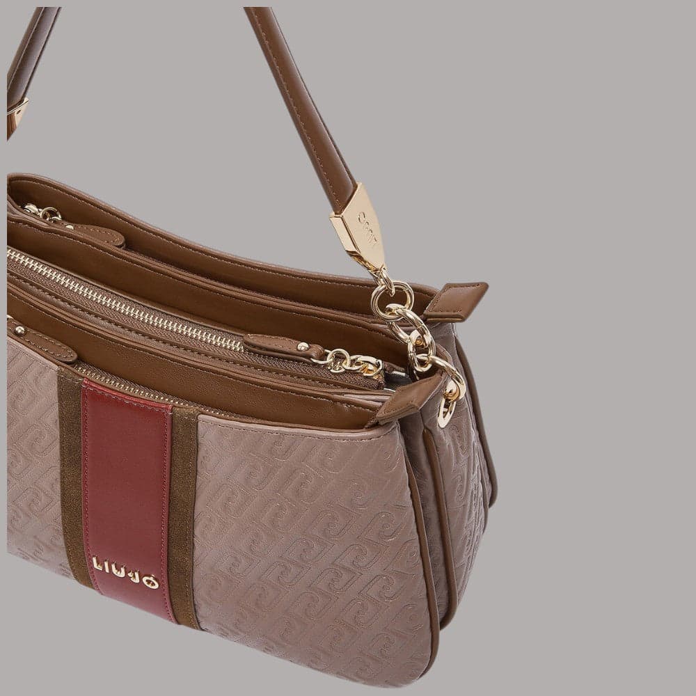Borsa a mano Liu Jo Ematite piccola con logo metallico e tracolla removibile - 11
