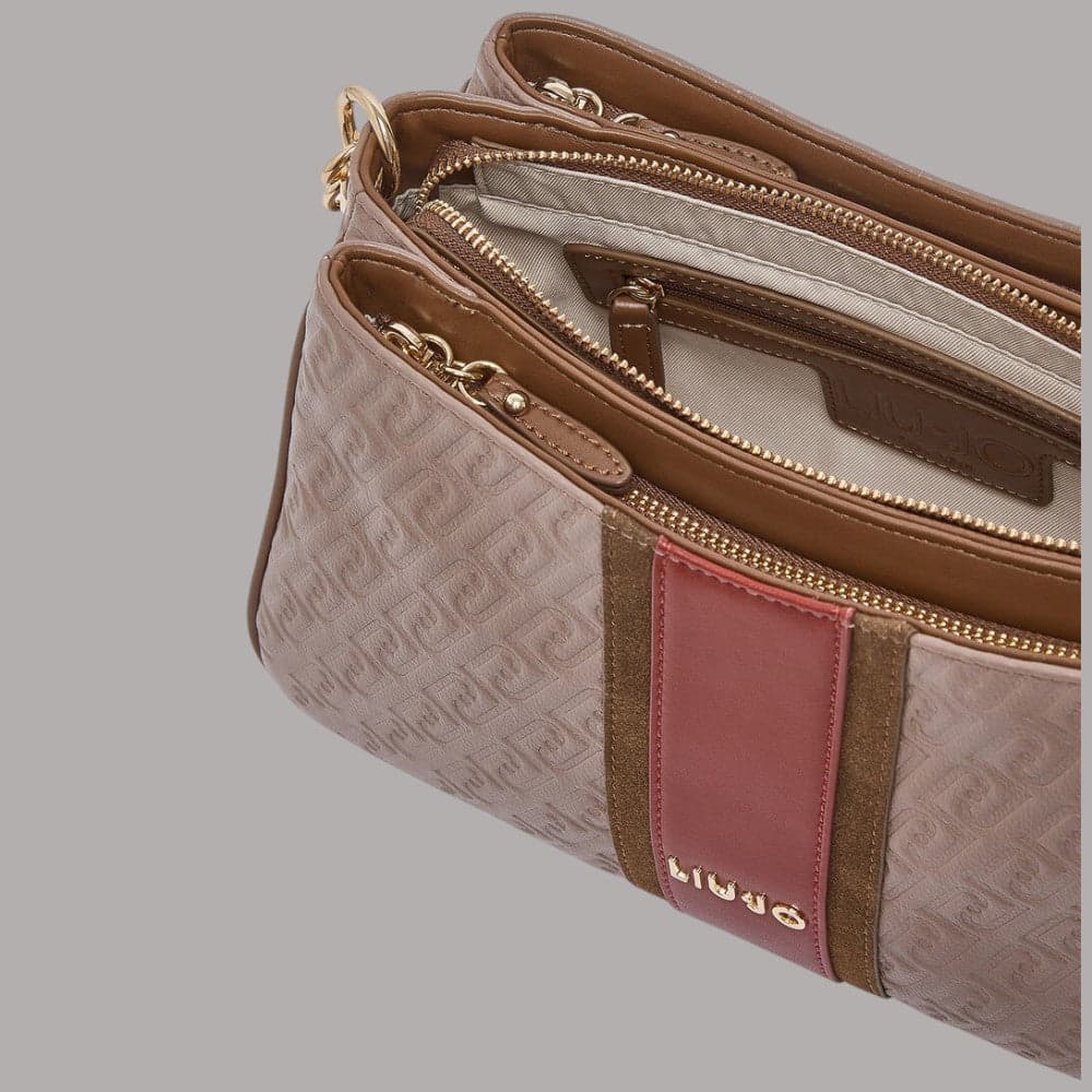 Borsa a mano Liu Jo Ematite piccola con logo metallico e tracolla removibile - 12