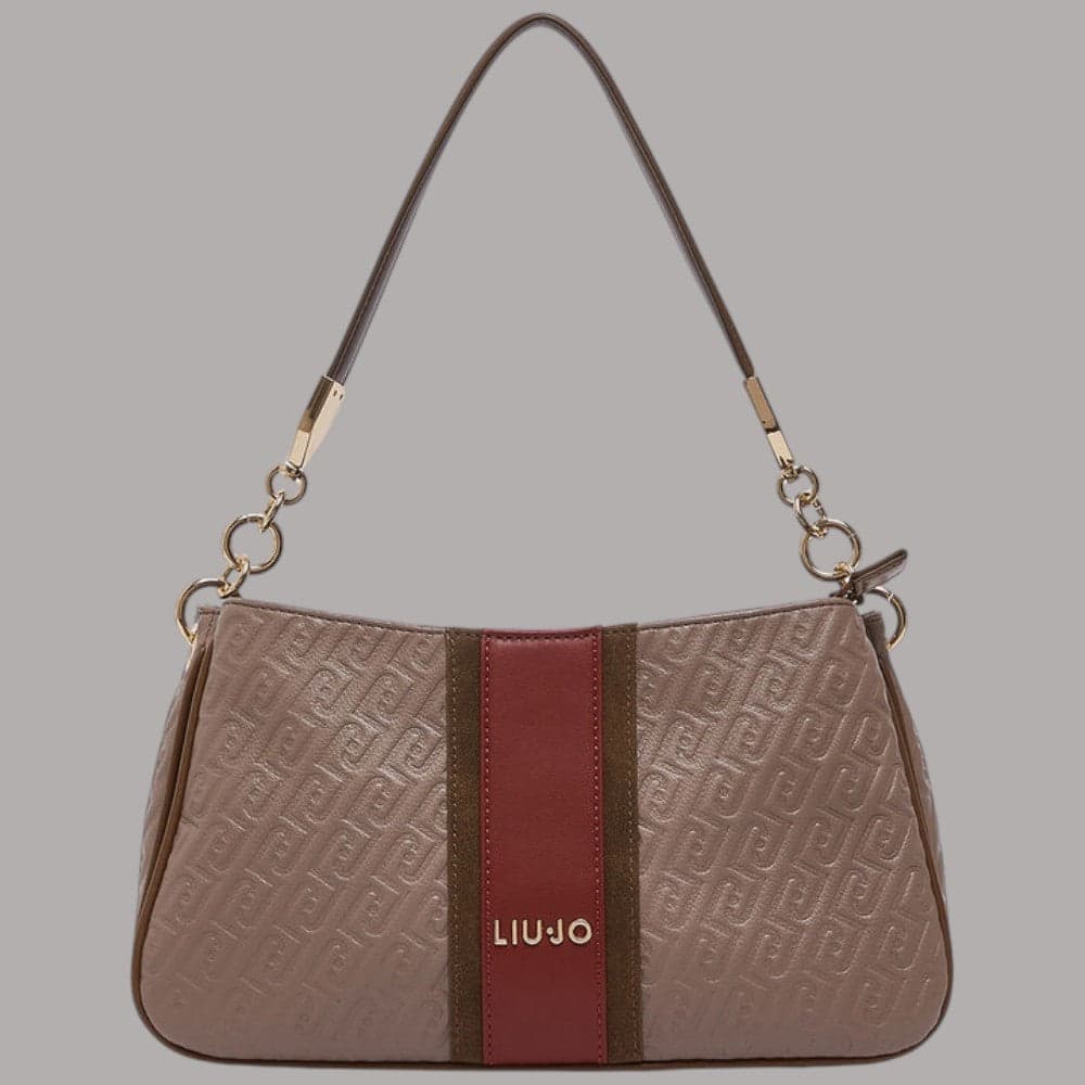 Borsa a mano Liu Jo Ematite piccola con logo metallico e tracolla removibile - 7