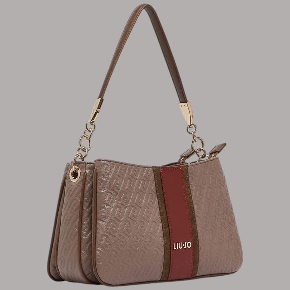 Borsa a mano Liu Jo Ematite piccola con logo metallico e tracolla removibile - 8