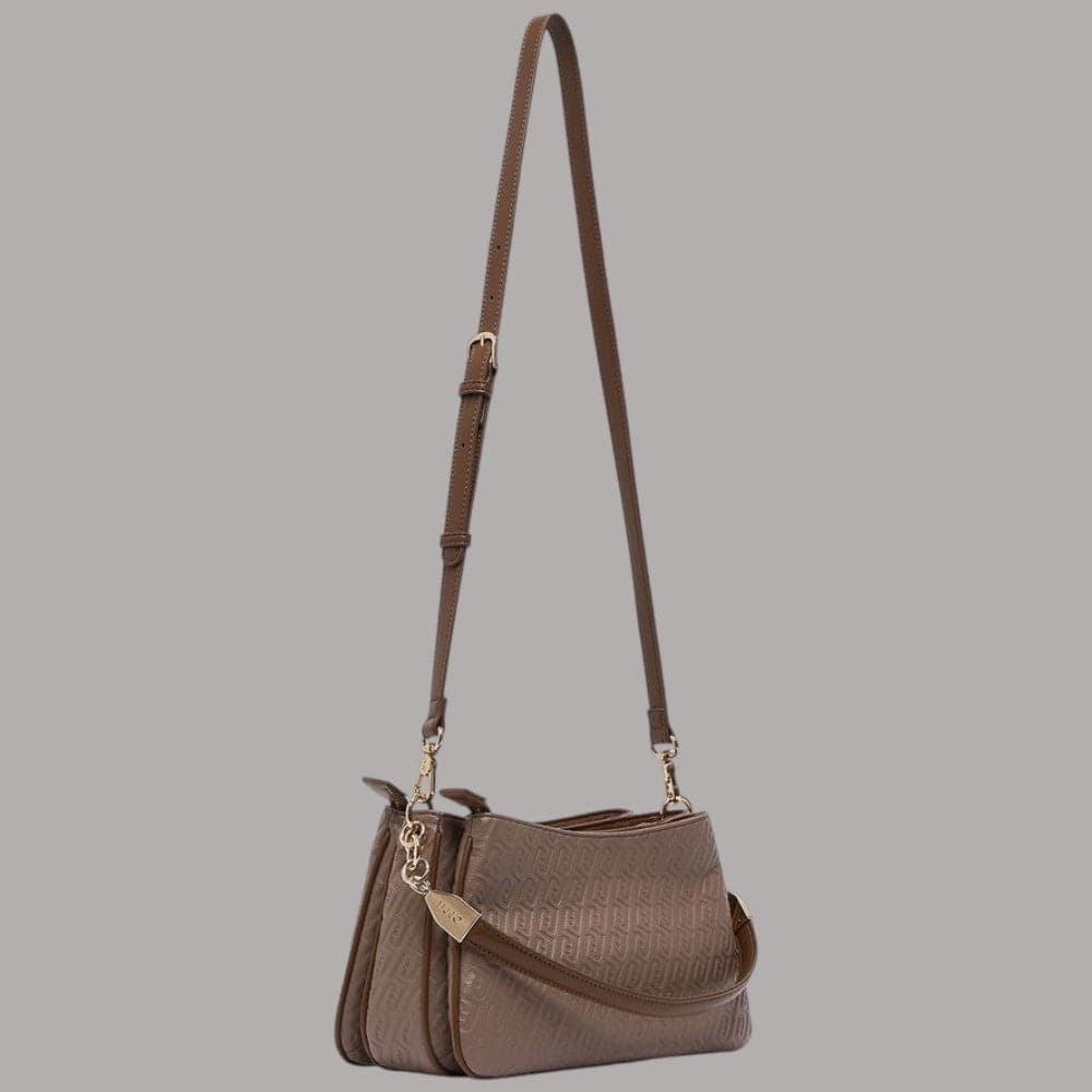 Borsa a mano Liu Jo Ematite piccola con logo metallico e tracolla removibile - 9