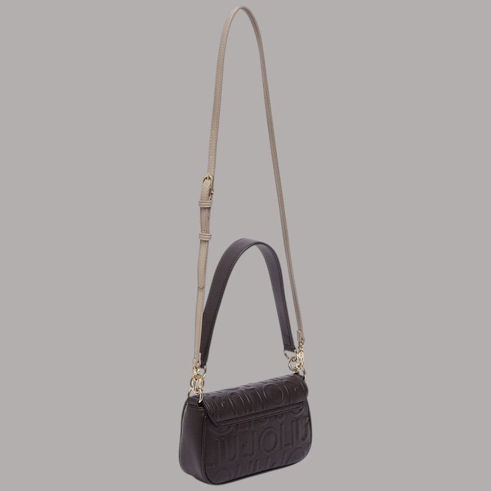 Borsa piccola Liu Jo Adiva crossbody con logo in rilievo e charm dorati - 11