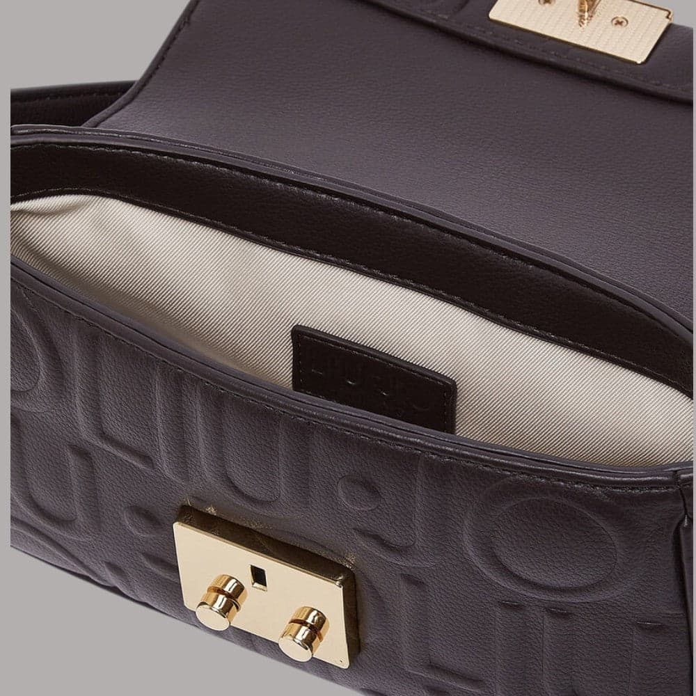 Borsa piccola Liu Jo Adiva crossbody con logo in rilievo e charm dorati - 14