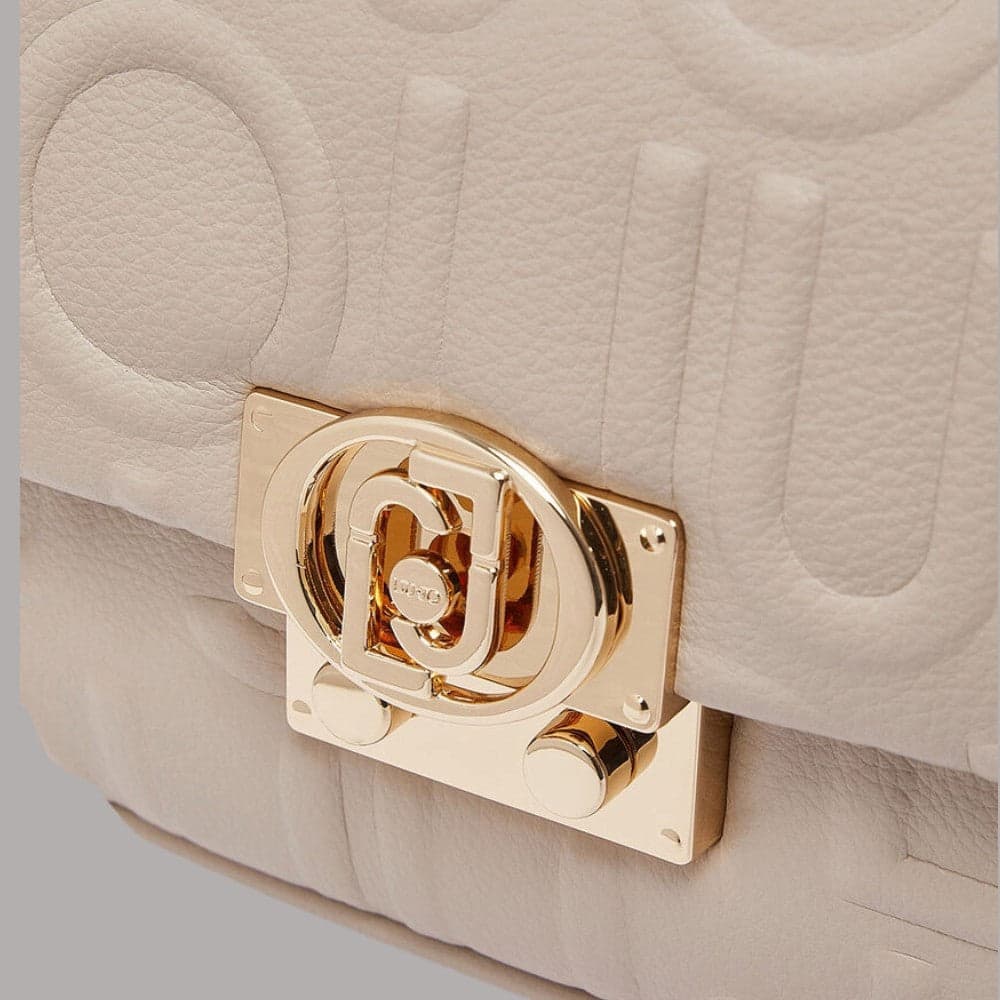 Borsa piccola Liu Jo Adiva crossbody con logo in rilievo e charm dorati - 5