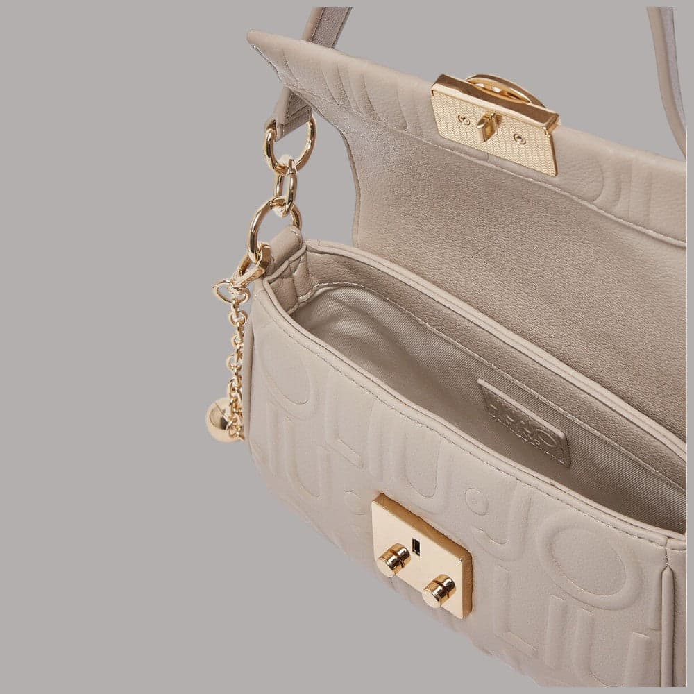 Borsa piccola Liu Jo Adiva crossbody con logo in rilievo e charm dorati - 6