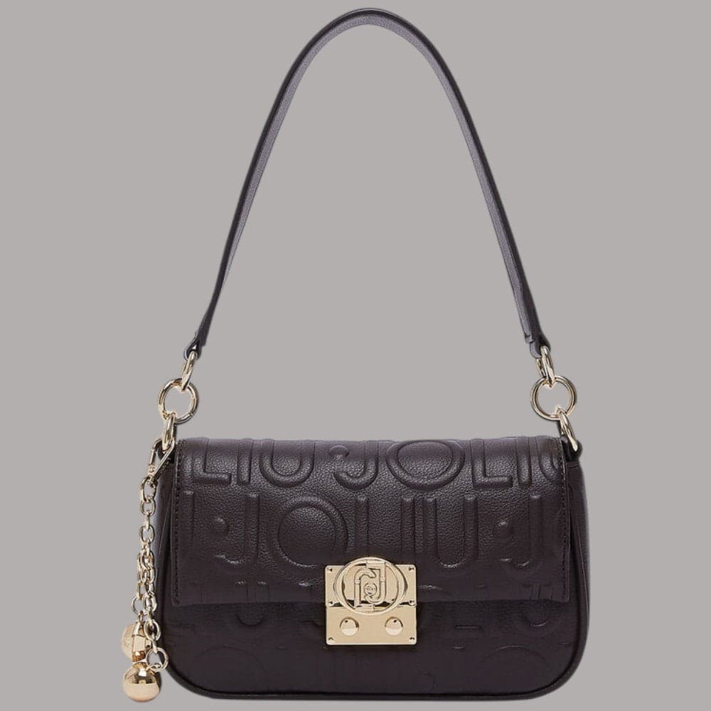 Borsa piccola Liu Jo Adiva crossbody con logo in rilievo e charm dorati - 8