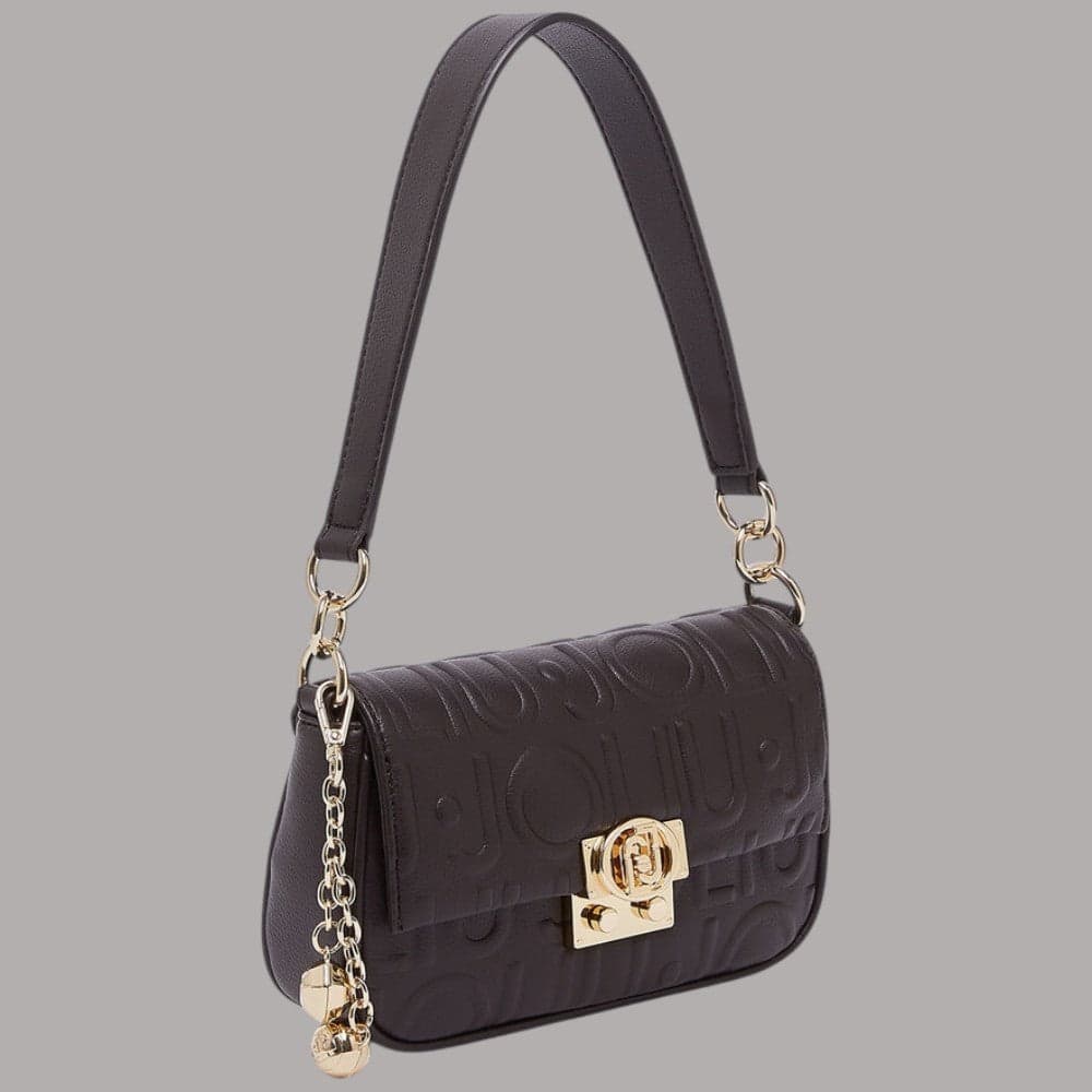 Borsa piccola Liu Jo Adiva crossbody con logo in rilievo e charm dorati - 10
