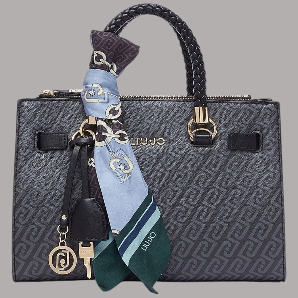 Borsa a mano Liu Jo Manhattan con foulard e charm abbinato - 4