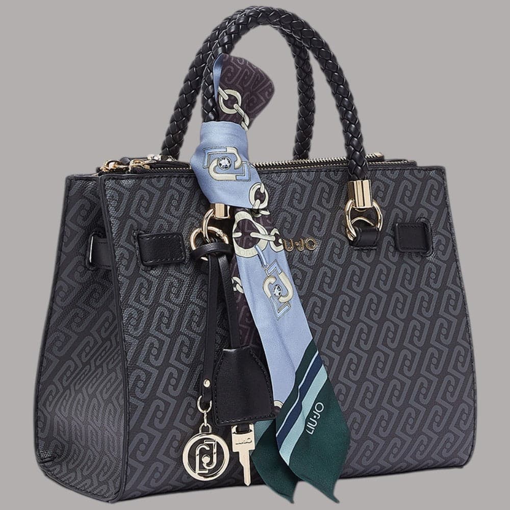 Borsa a mano Liu Jo Manhattan con foulard e charm abbinato - 6