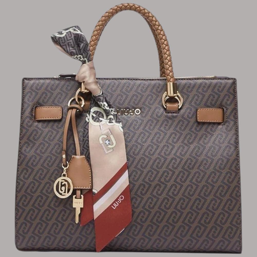 Borsa a mano Liu Jo Mini Rhidi con monogramma e charm dorato - 11