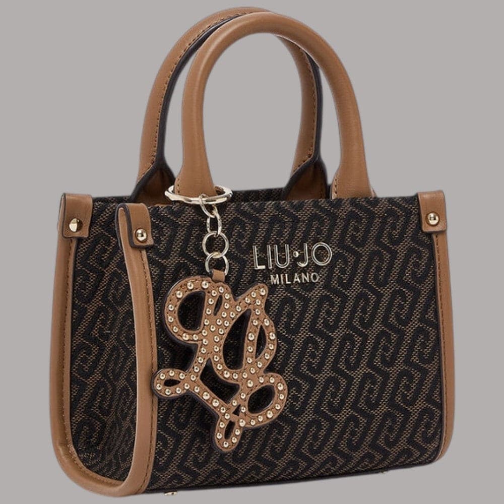 Borsa a mano Liu Jo Mini Rhidi con monogramma e charm dorato - 3