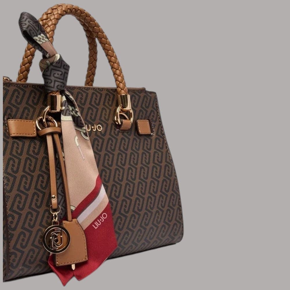 Borsa a mano Liu Jo Mini Rhidi con monogramma e charm dorato - 4