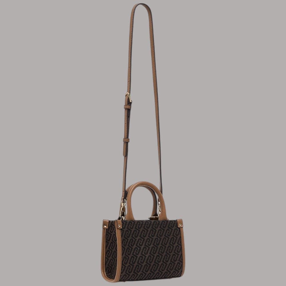 Borsa a mano Liu Jo Mini Rhidi con monogramma e charm dorato - 7