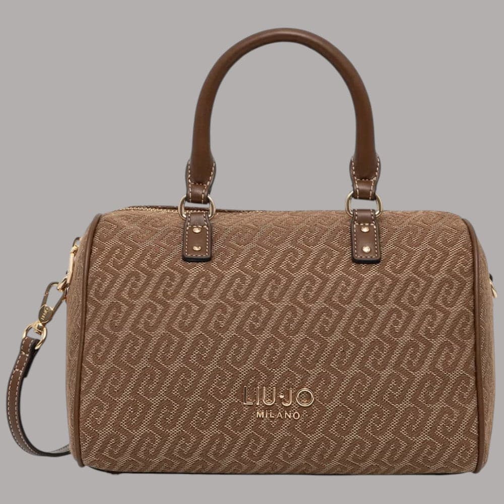 Borsa bauletto Liu Jo AF6052T378A piccola con motivo monogramma all-over - 9
