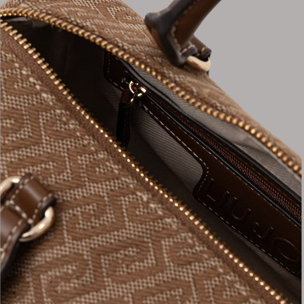Borsa bauletto Liu Jo AF6052T378A piccola con motivo monogramma all-over - 12