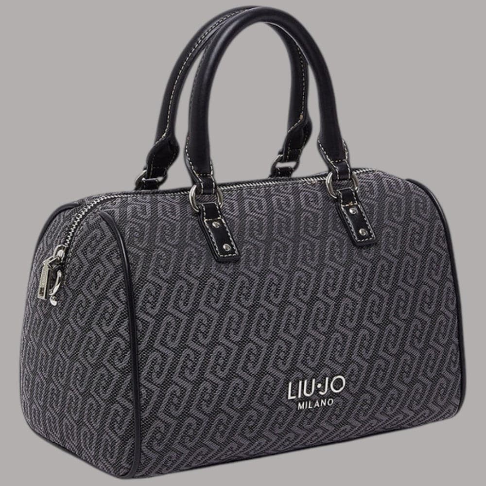 Borsa bauletto Liu Jo AF6052T378A piccola con motivo monogramma all-over - 3