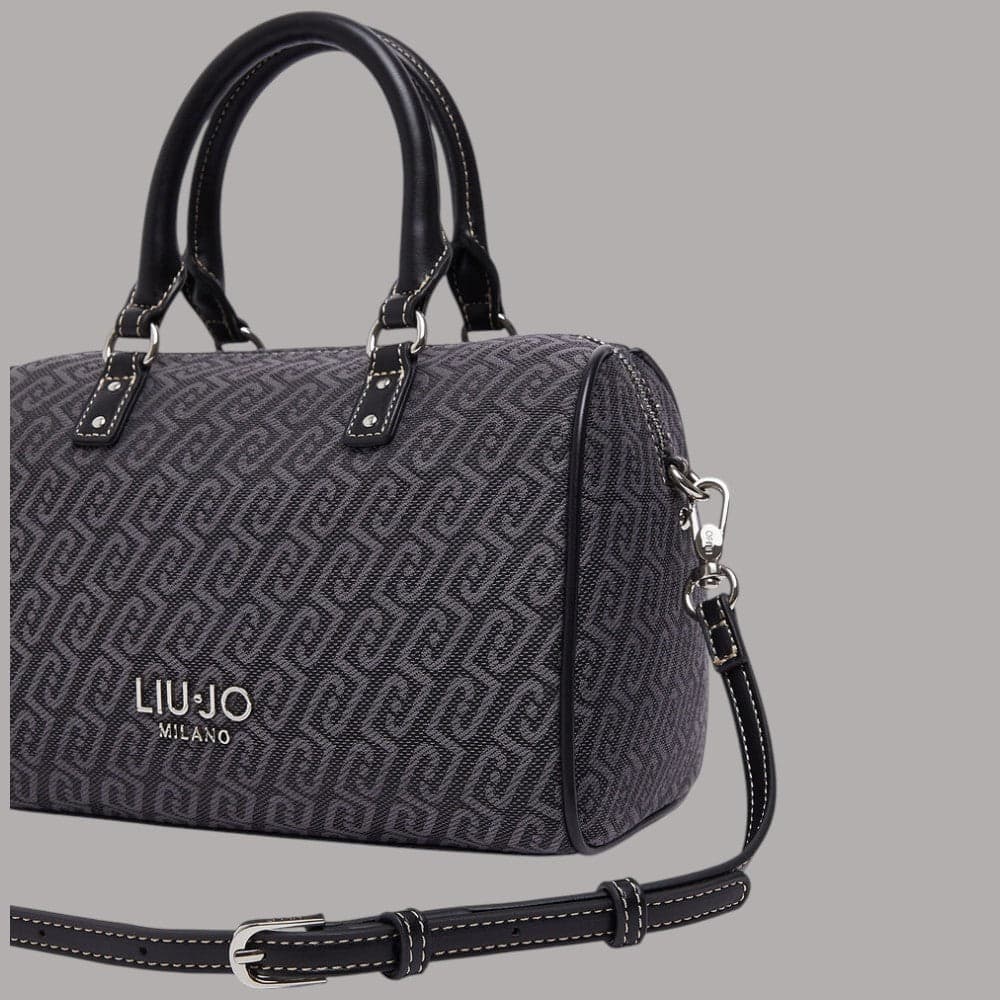 Borsa bauletto Liu Jo AF6052T378A piccola con motivo monogramma all-over - 5