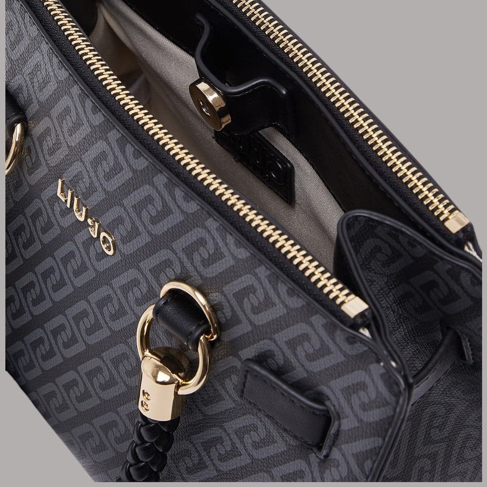 Borsa bauletto Liu Jo AF6052T378A piccola con motivo monogramma all-over - 8
