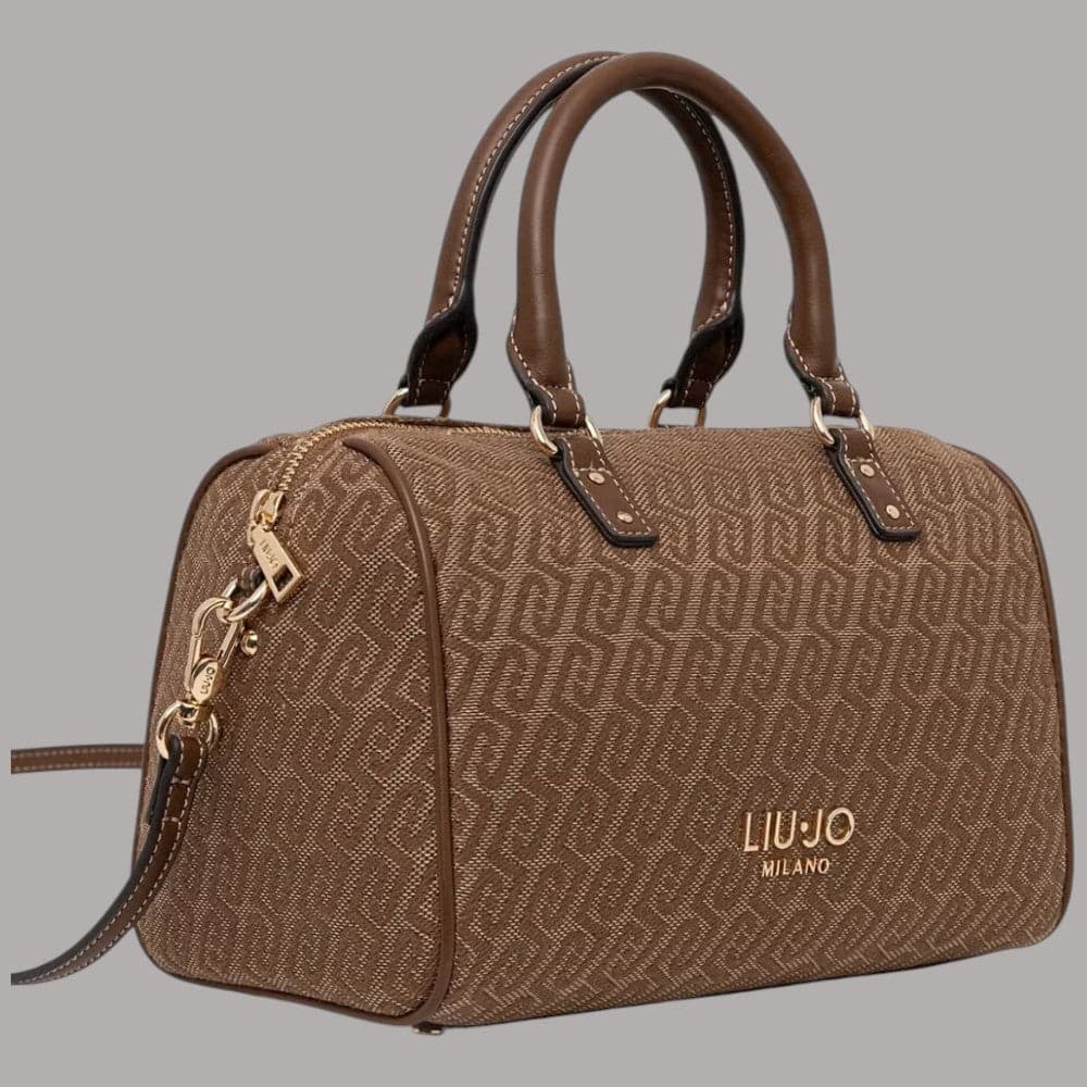 Borsa bauletto Liu Jo AF6052T378A piccola con motivo monogramma all-over - 10