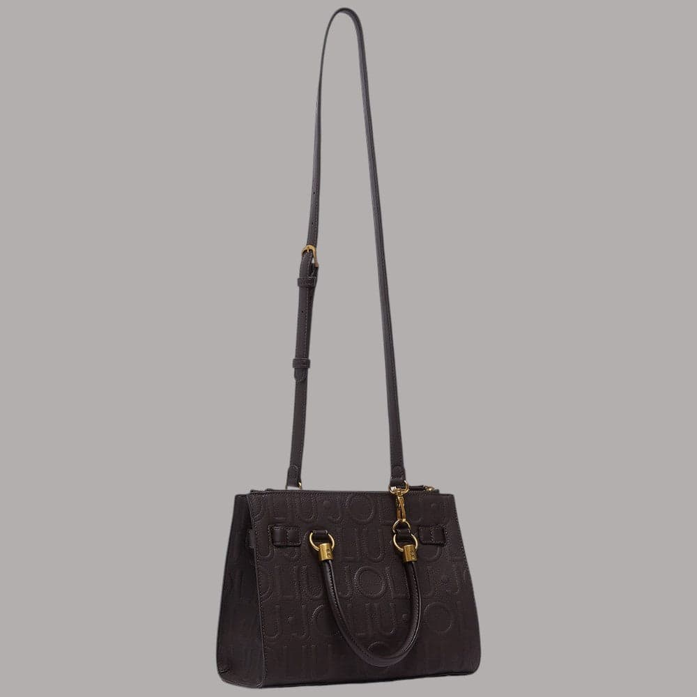 Borsa a mano Liu Jo AF6069E1139 piccola con logo a rilievo e charm - 11