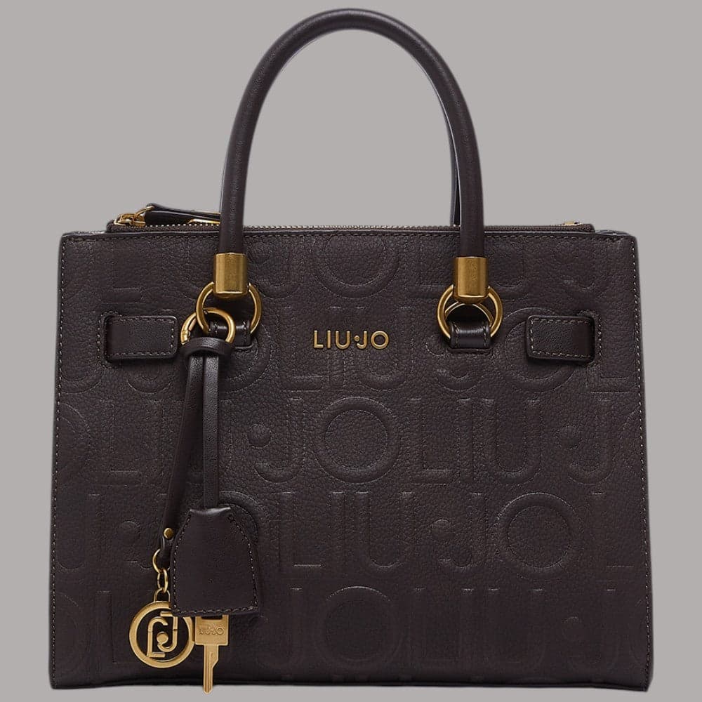 Borsa a mano Liu Jo AF6069E1139 piccola con logo a rilievo e charm - 8