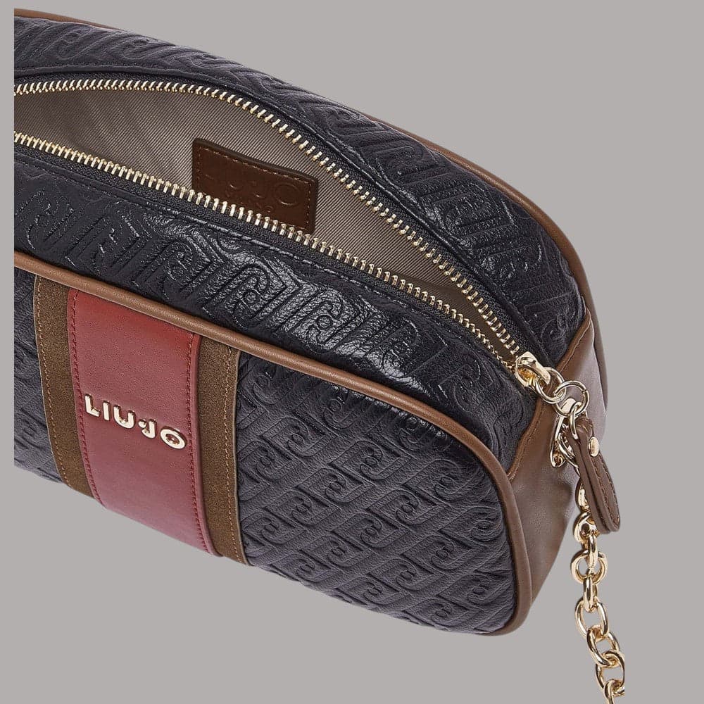 Borsa a tracolla Liu Jo Ematite media con effetto micro bottalato - 2