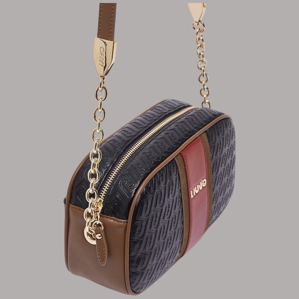 Borsa a tracolla Liu Jo Ematite media con effetto micro bottalato - 11