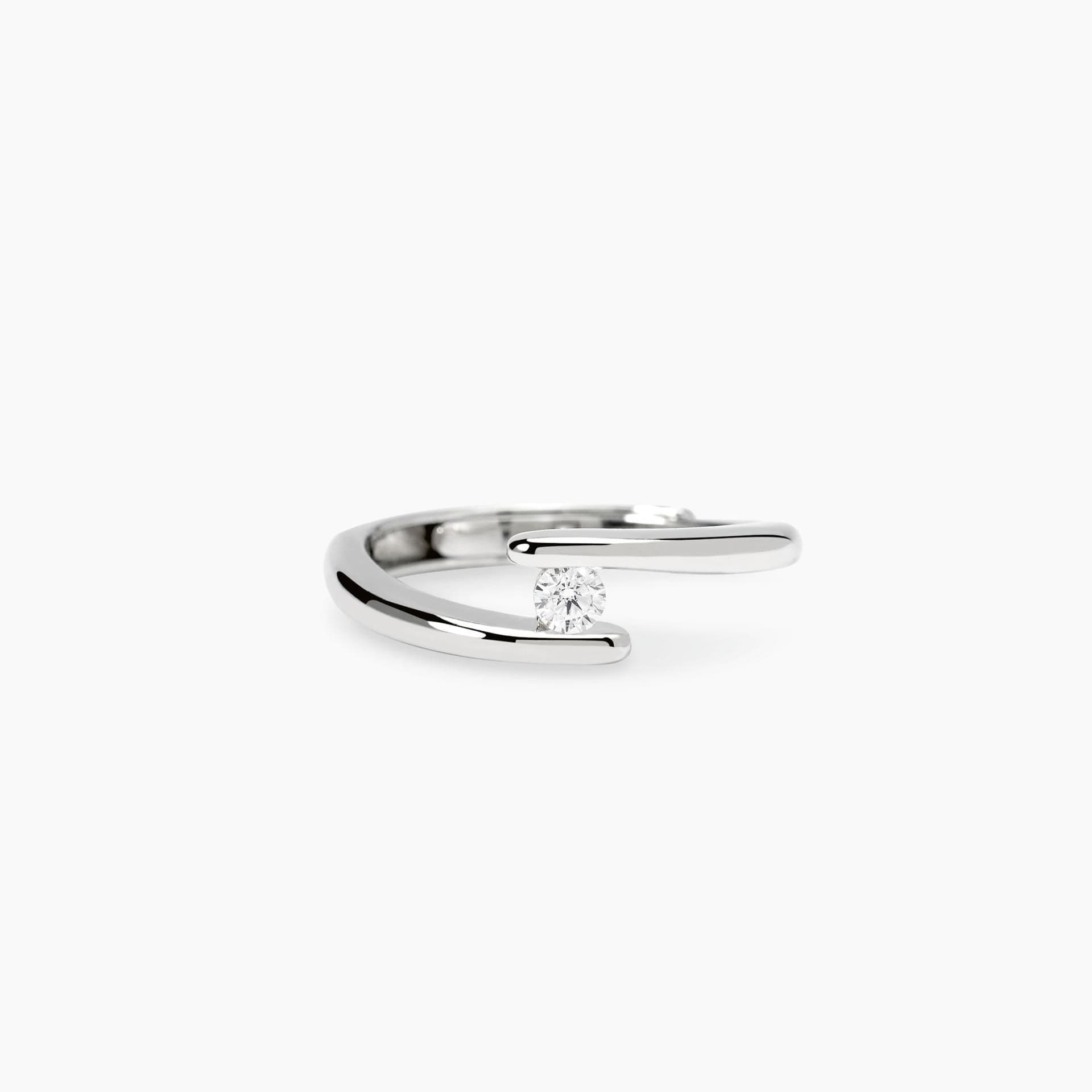 Mabina  -  Anello solitario con diamante lab-grown - 2