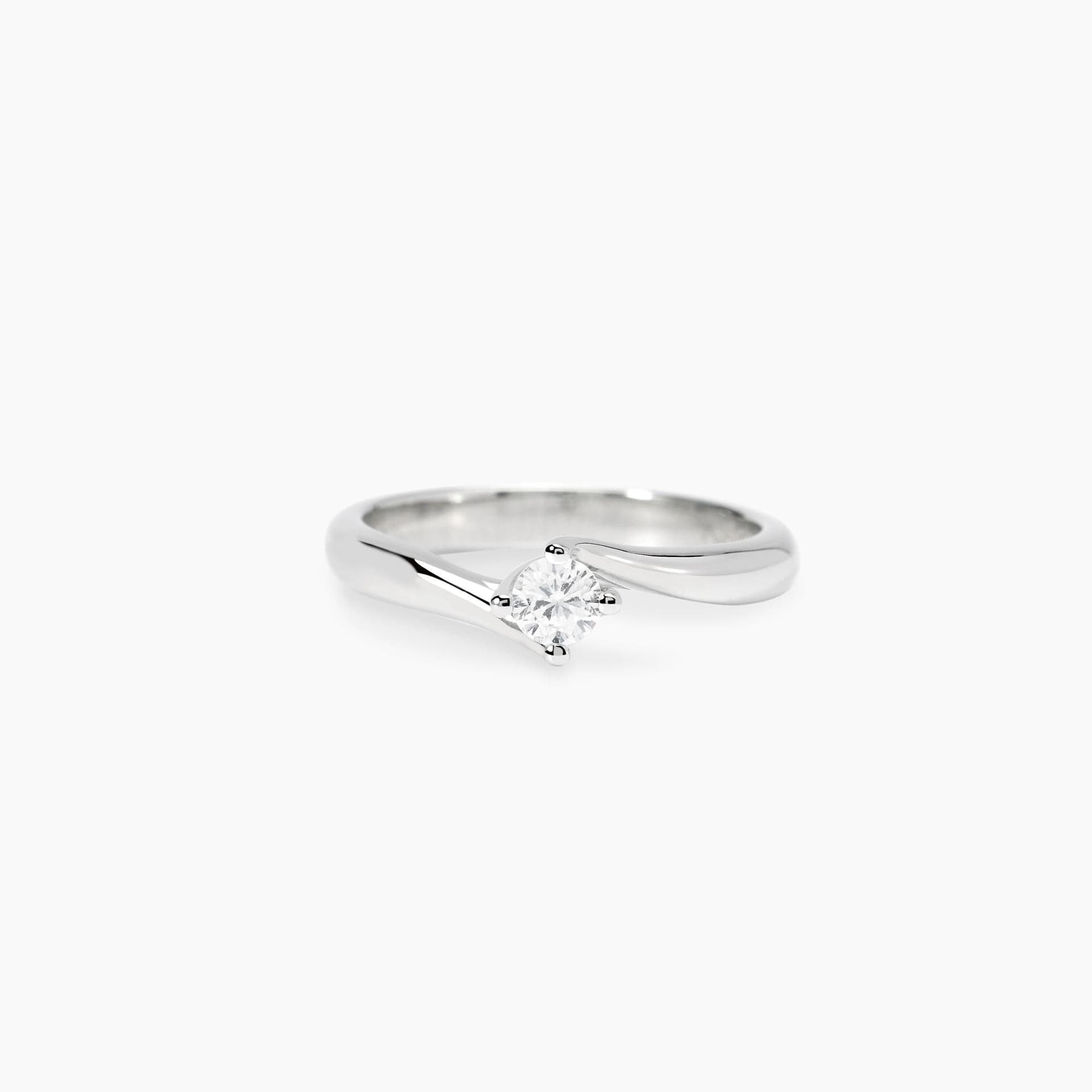 Mabina  -  Anello solitario con diamante lab-grown - 2