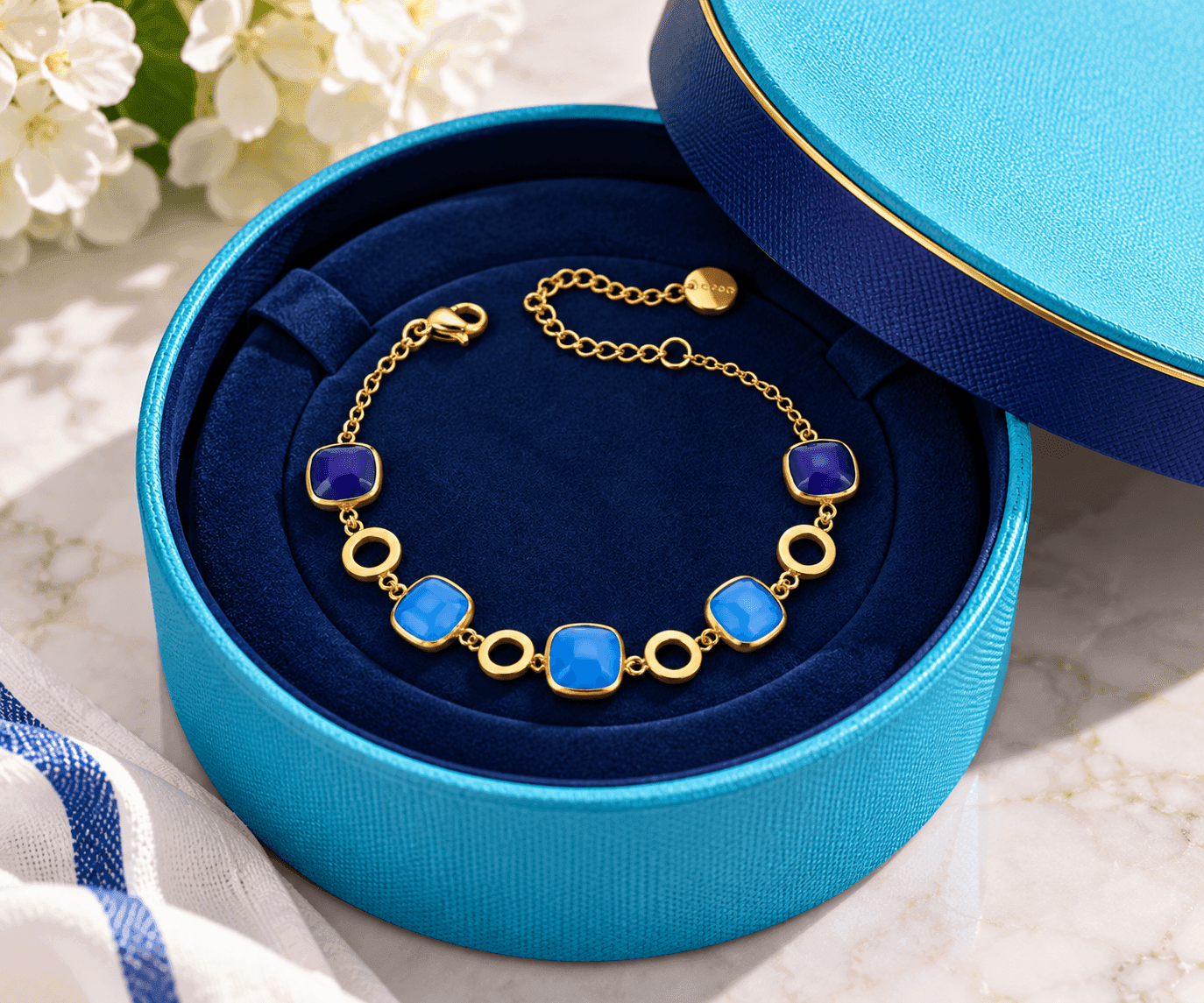 Ops Objects  -  Bracciale catena con pietre colorate Mosaic - 3