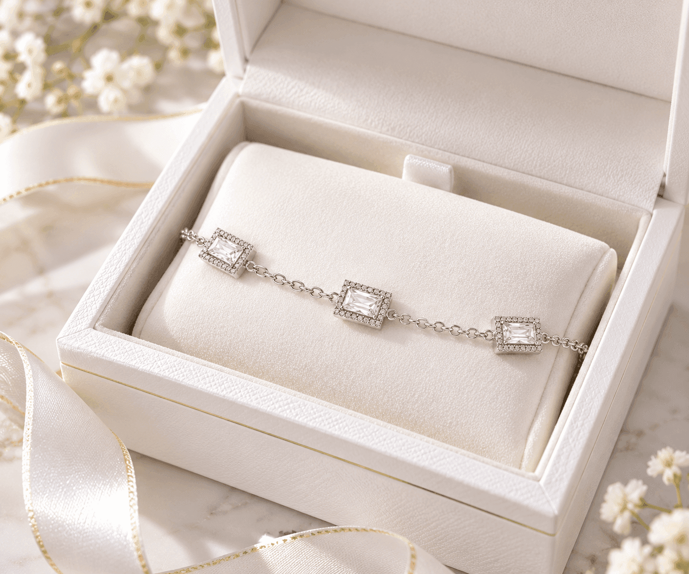 Ops Objects  -  Bracciale catena con dettagli rettangolo con cristalli Ariel - 3