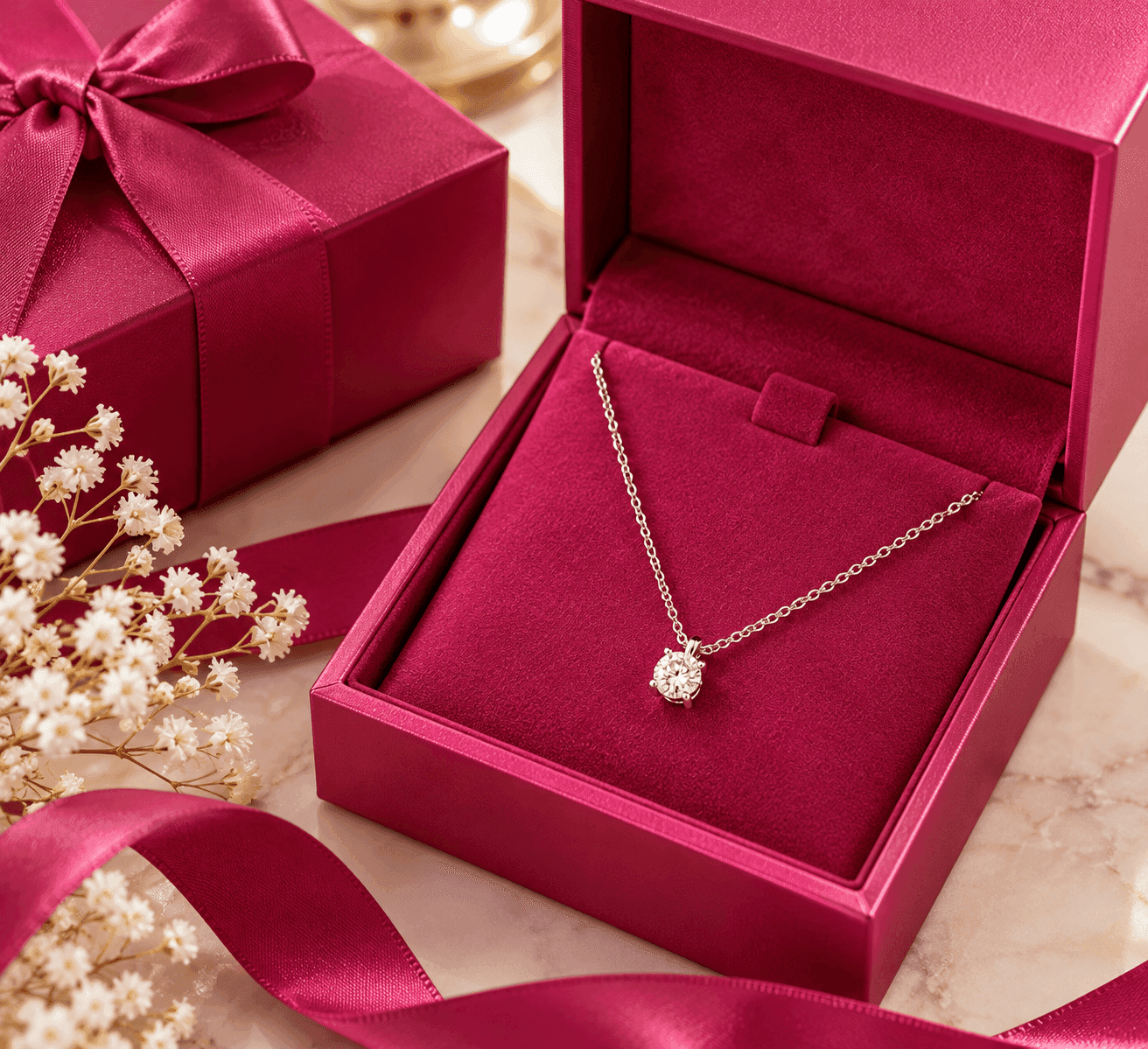 MABINA  -  Collana punto luce con diamante lab-grown 0,25 carati MY DIAMOND - 4