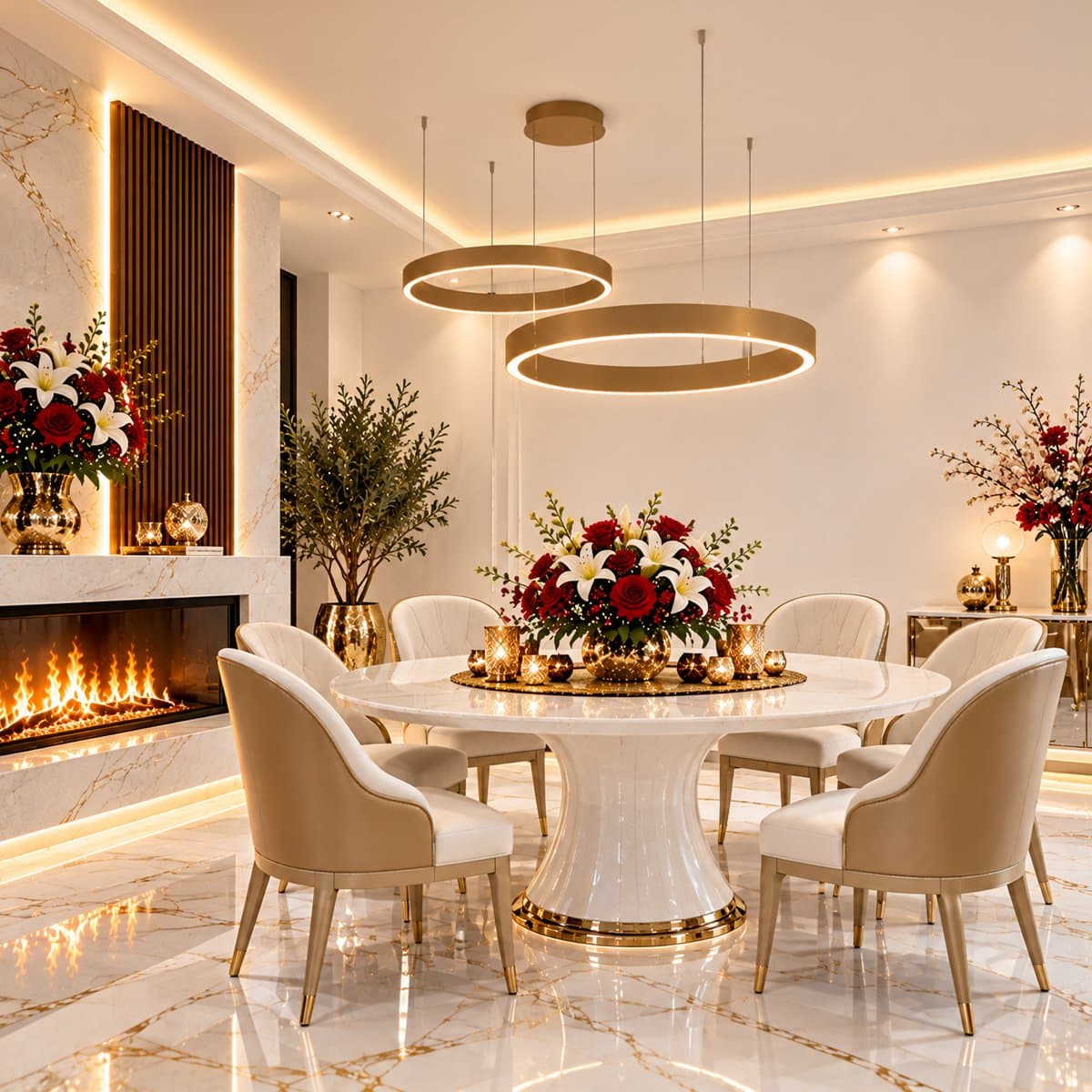 Lampadario moderno Promoluce GAME BIS S40+S60 WS IN&OUT LED CCT 4500LM biemissione metallo sabbia bagnata silicone - 4