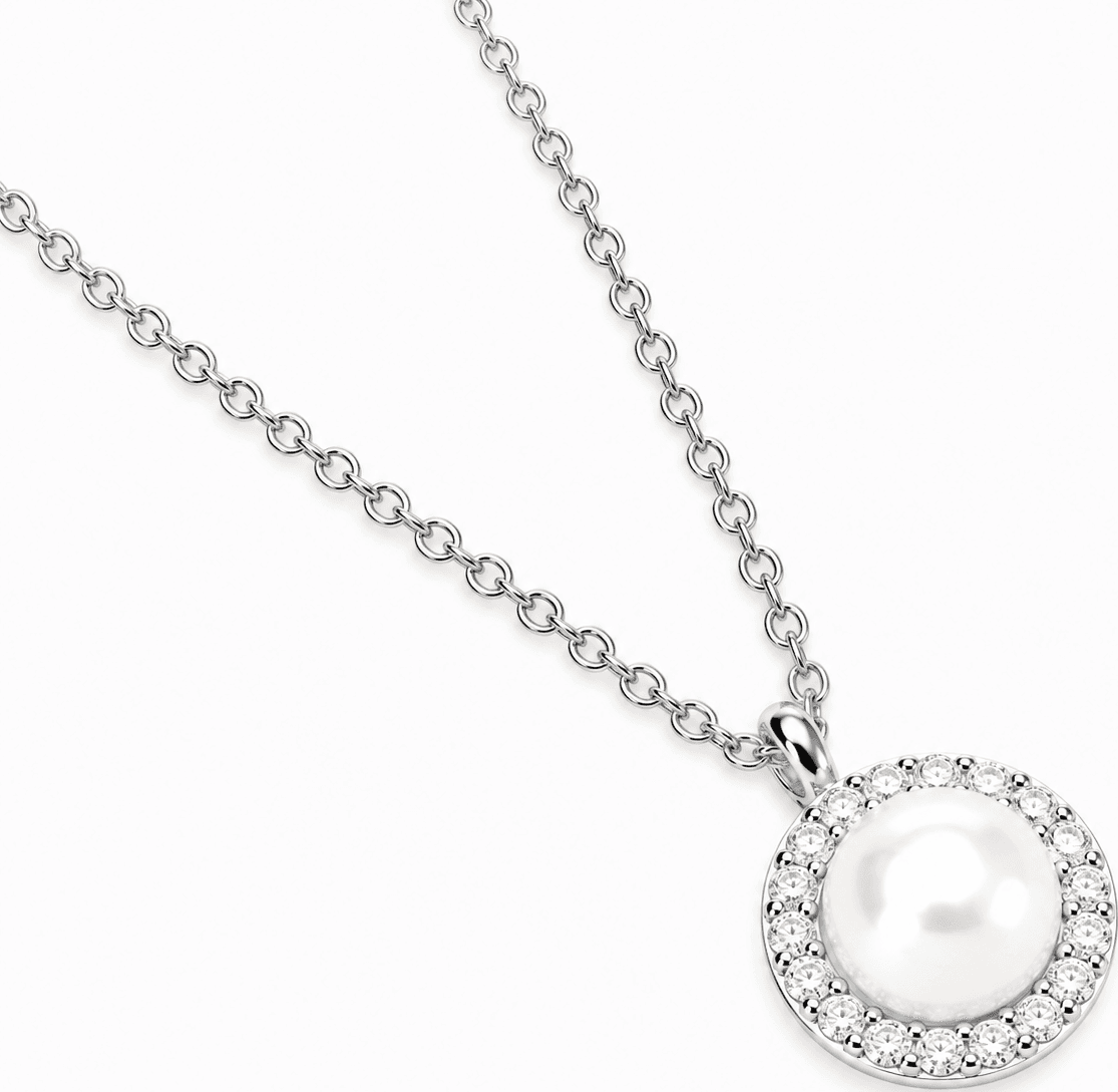 MABINA  -  Collana con perla coltivata e diamanti lab-grown 0,17 carati MY DIAMOND - 3