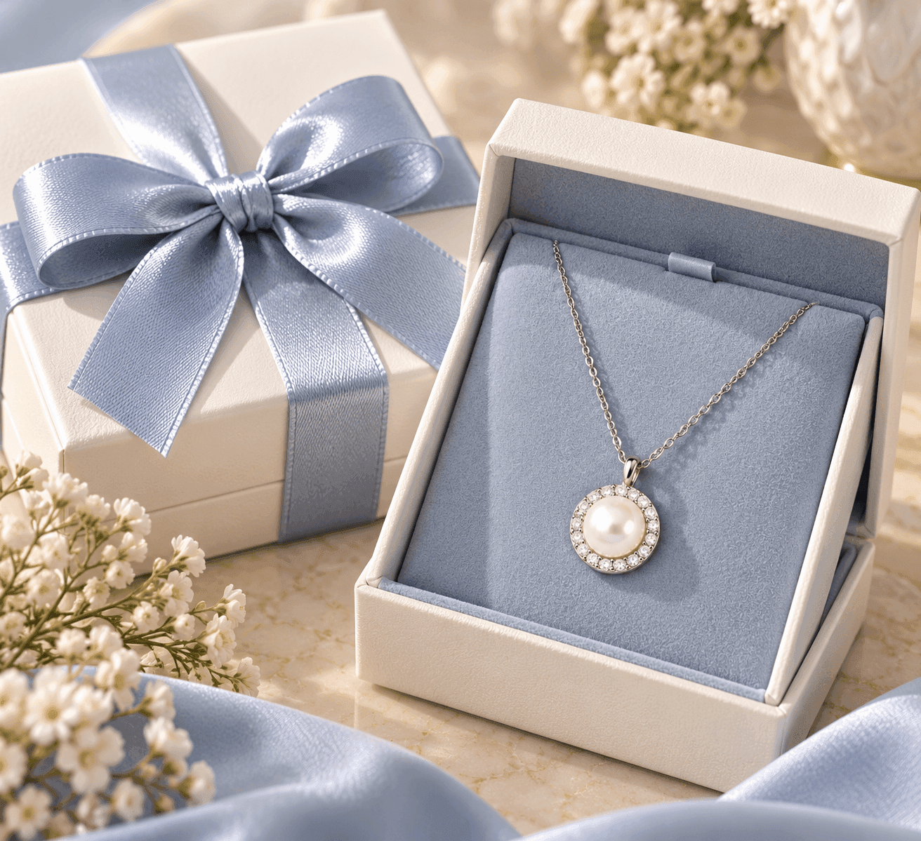 MABINA  -  Collana con perla coltivata e diamanti lab-grown 0,17 carati MY DIAMOND - 4