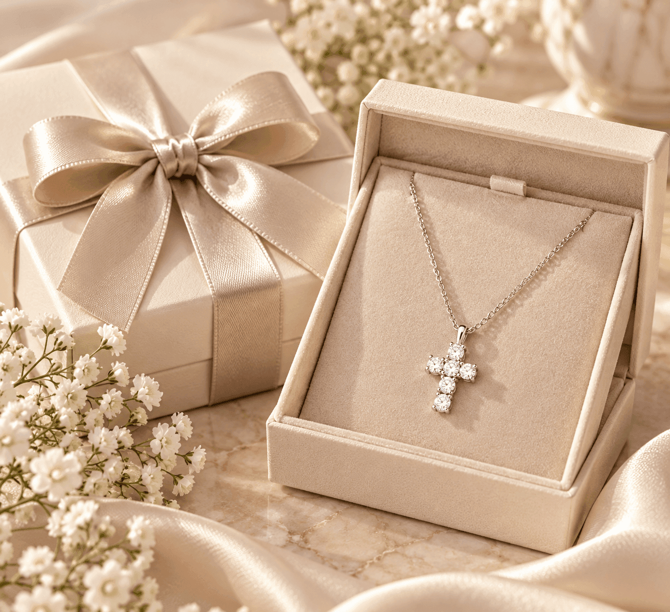 MABINA  -  Collana con croce in diamanti lab-grown 0,39 carati MY DIAMOND - 4