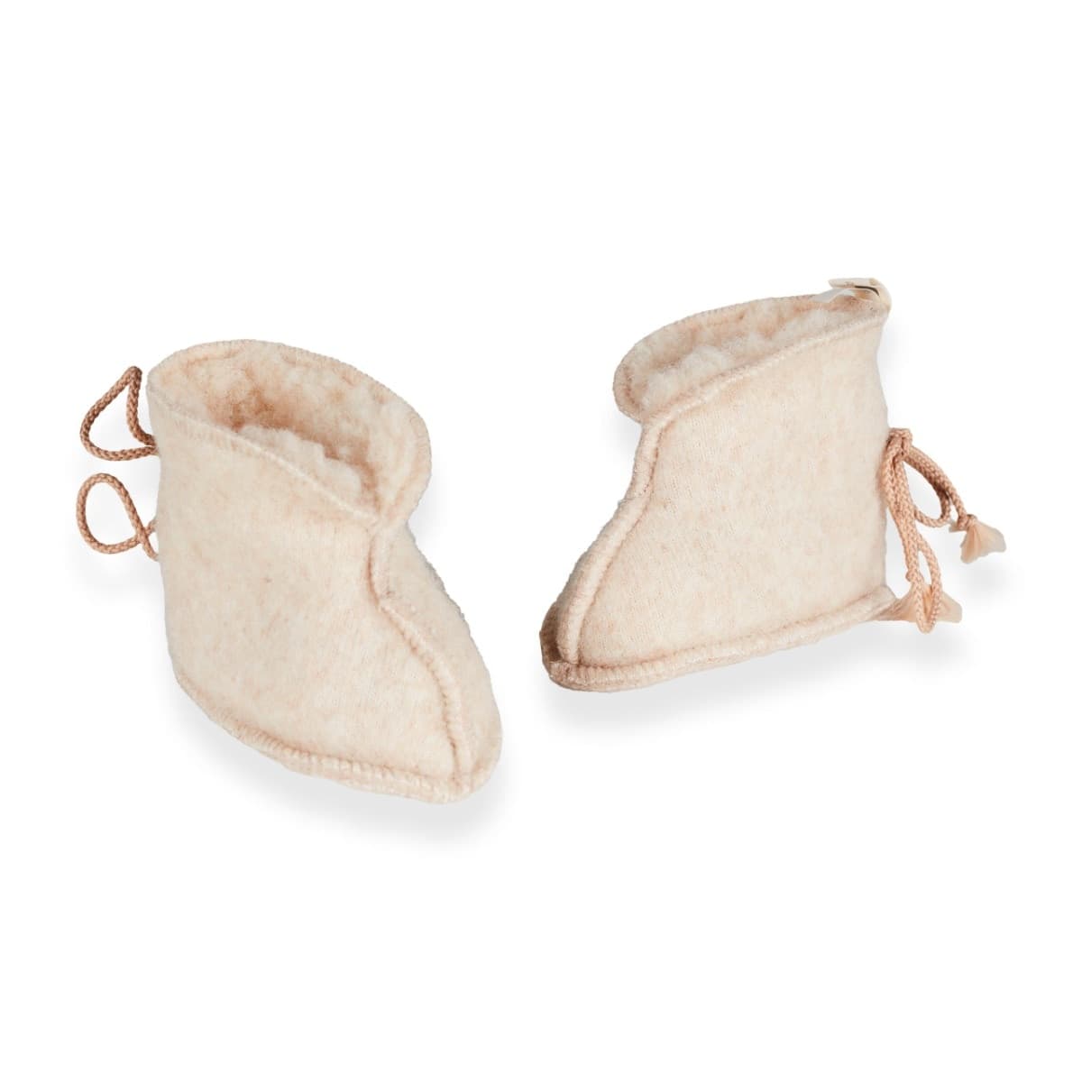 Babbucce Quax 0-3 Mesi 100% Lana Merino - Nutmeg - 4