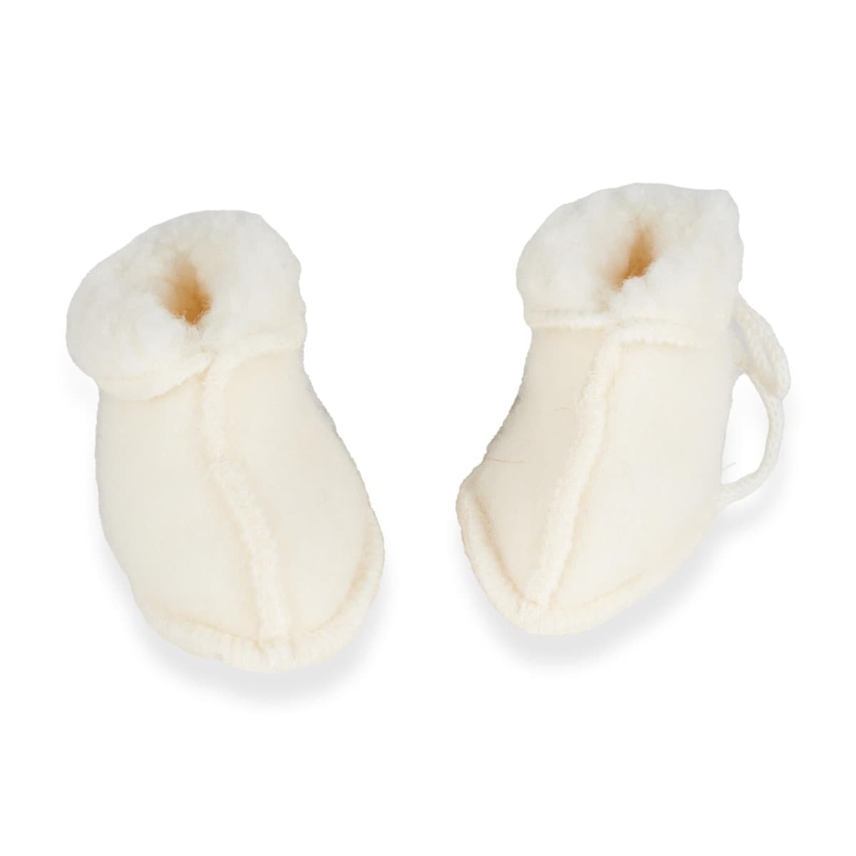 Babbucce Quax 3-6 Mesi 100% Lana Merino - Cream